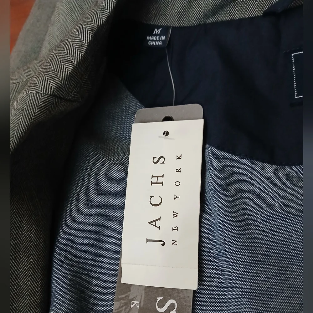NWT Jachs New York Jacket Blazer Mens M Sport Coat Gray